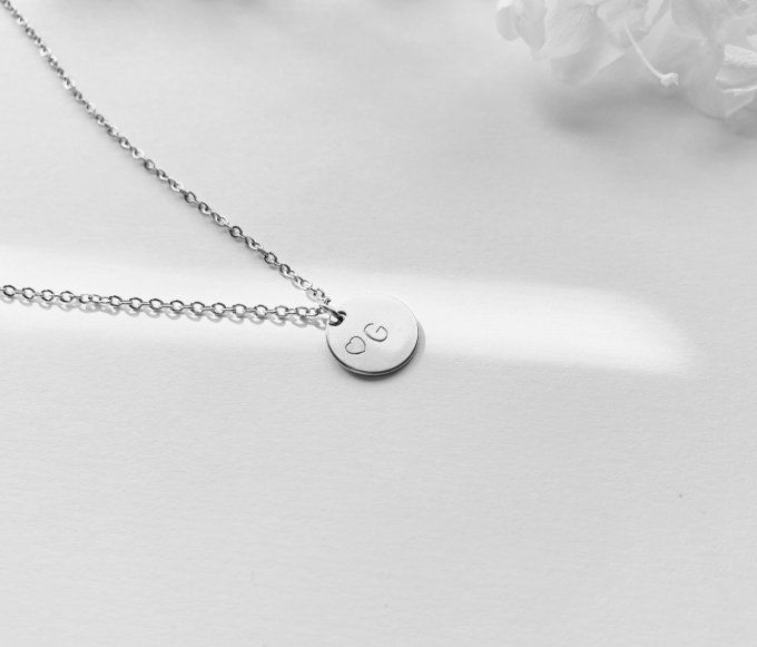 Collier "LOVELY" gris ou doré