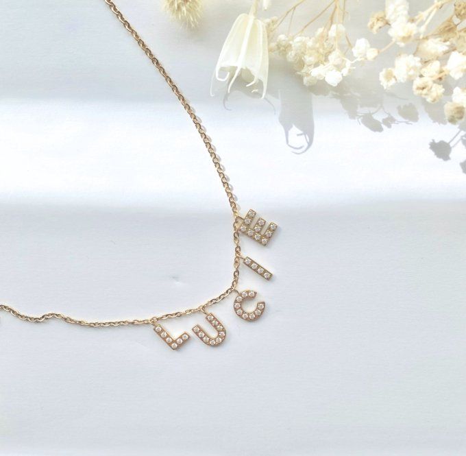 Collier "YOUR NAME" (choix du nombre de lettres)