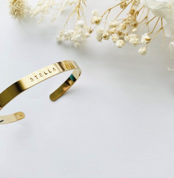 Bracelet "GOODNESS" (gris ou doré)