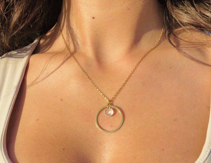 Collier "you're GREAT" (gris ou doré)