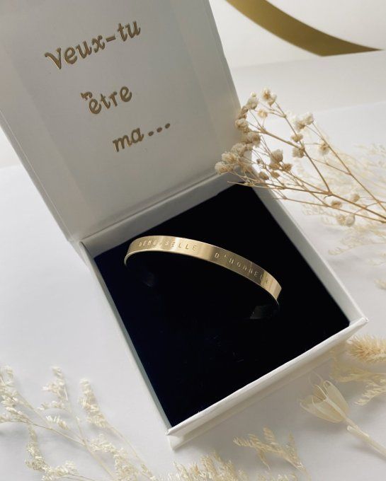 Boîte cadeau "Veux-tu être ma DEMOISELLE D'HONNEUR"