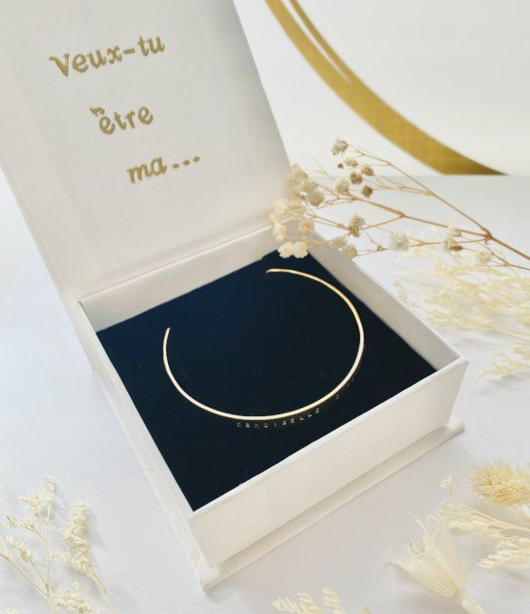 Boîte cadeau "Veux-tu être ma DEMOISELLE D'HONNEUR"