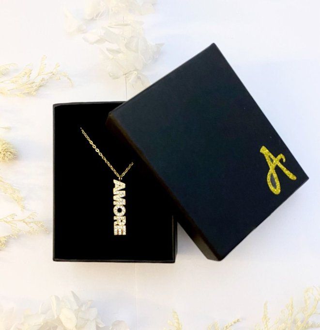 Collier "MUM" "AMORE" ou "LOVE"