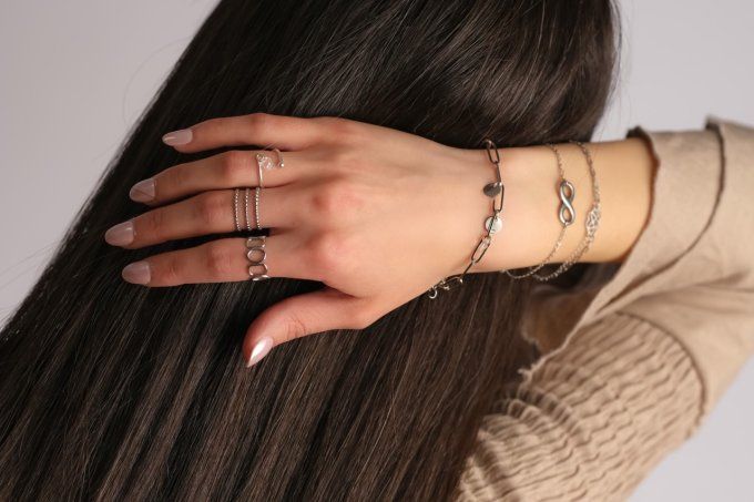 Bracelet "you're a SYMPHONY" gris ou doré