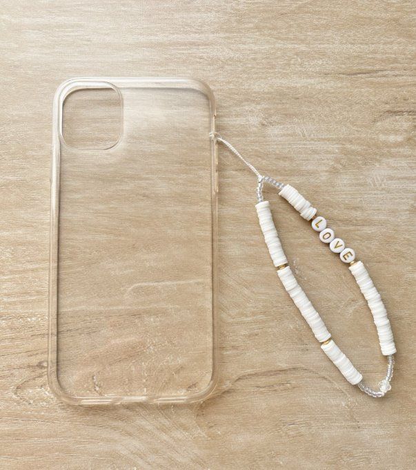 Bijou de téléphone "GOOD DAY" (gris)
