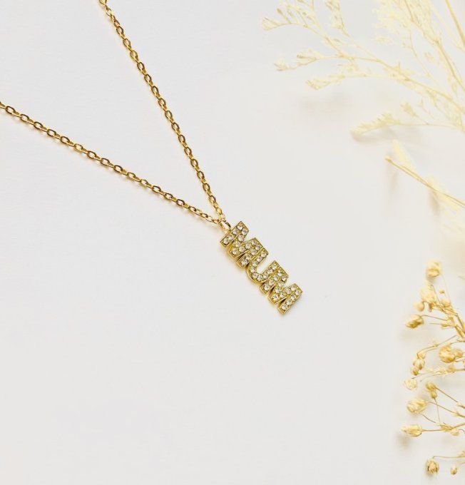 Collier "MUM" "AMORE" ou "LOVE"