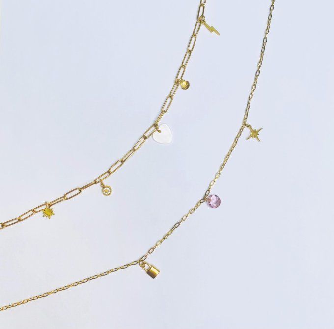 COLLIER à créer (à.p.d 3 CHARMS)