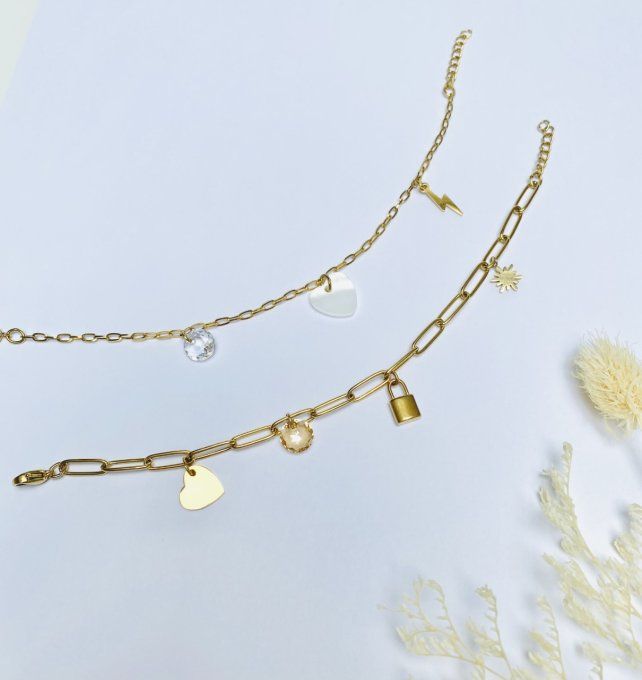 BRACELET à créer (1 à 5 charms)