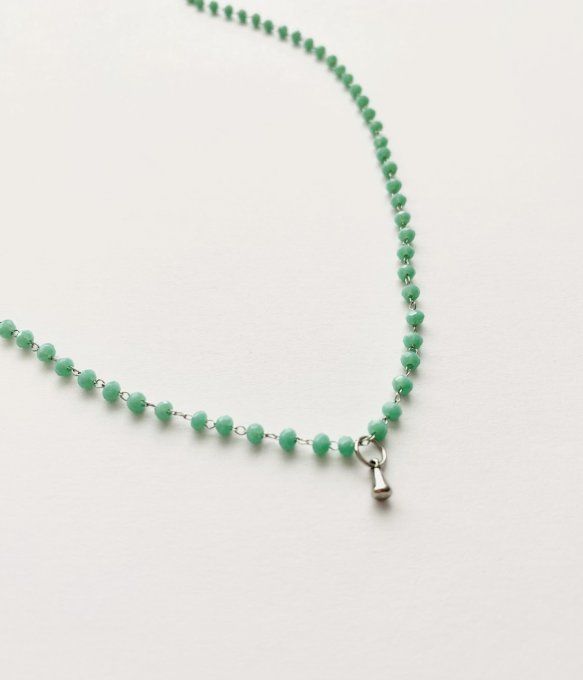 Ras de cou "PERFECT LOVE" (blanc ou turquoise)