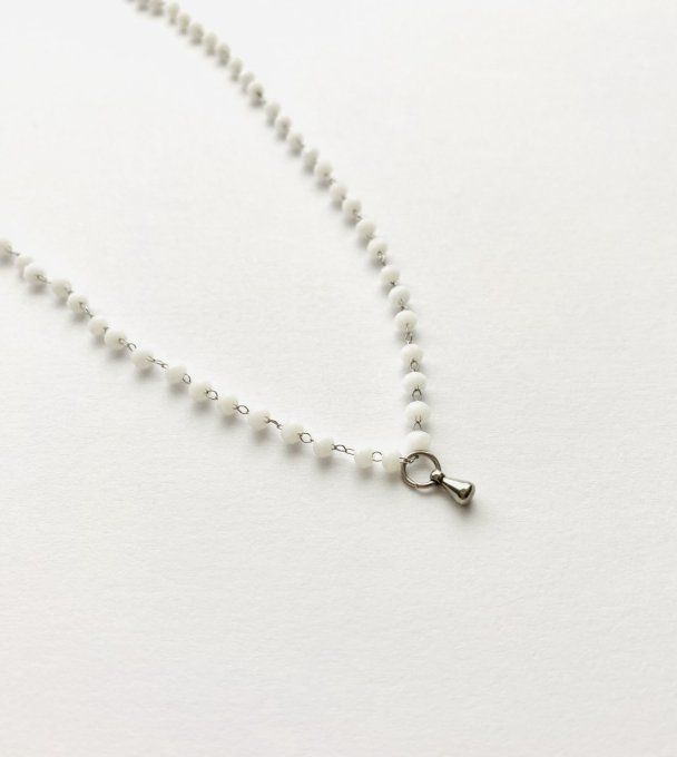 Ras de cou "PERFECT LOVE" (blanc ou turquoise)