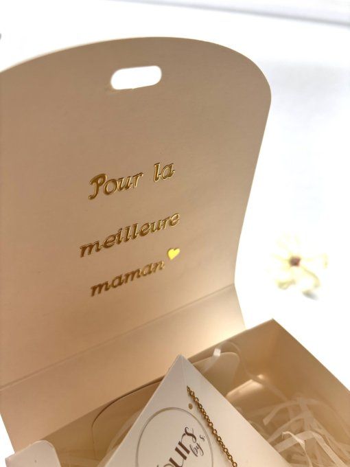 Box cadeau fête des mères "Cristal doré"