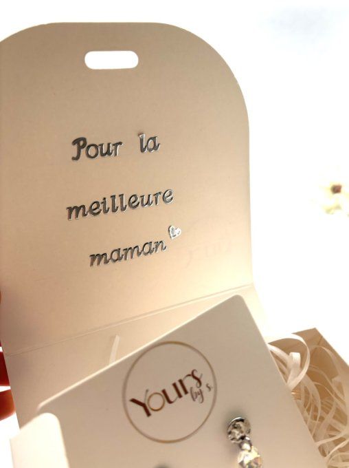 Box cadeau fête des mères "Cristal argenté"