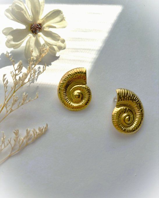 Boucles d'oreilles "COQUILLAGE"